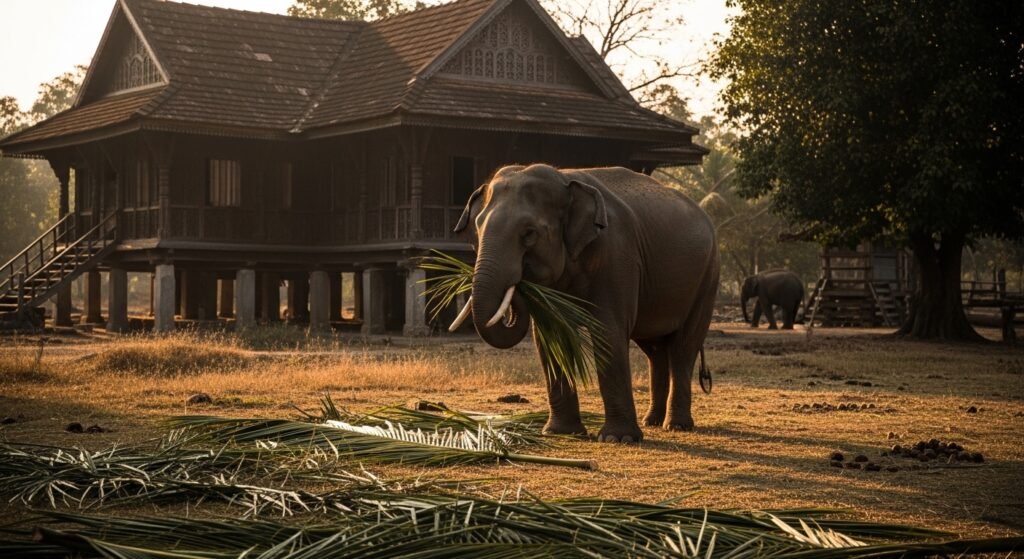 Elephant Camp in Alleppey
